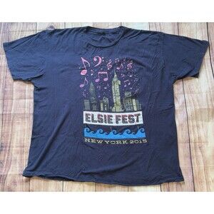 Elsie Fest Broadway Music Festival New York 2015 Promo T Shirt Size 2XL XXL Rare